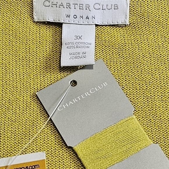 NWT Charter Club Open Cardigan Sweater - Picture 4 of 5